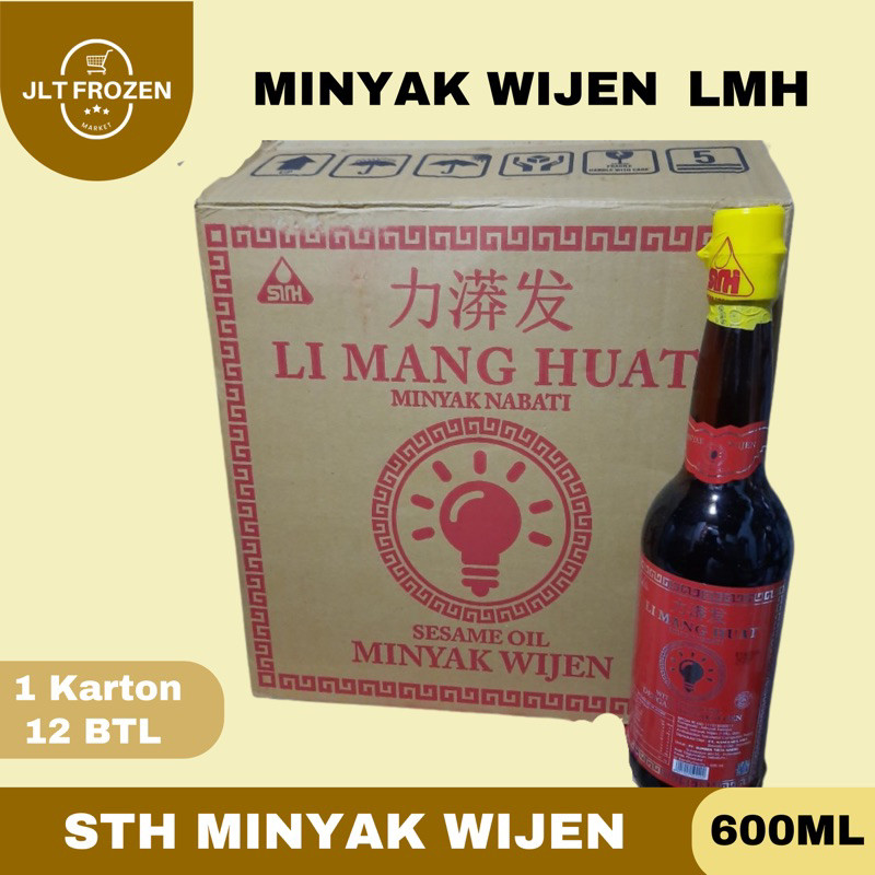 

STH Minyak Wijen / Sesame Oil LMH (Li Mang Huat) 600ml - 1 Karton 12 Botol