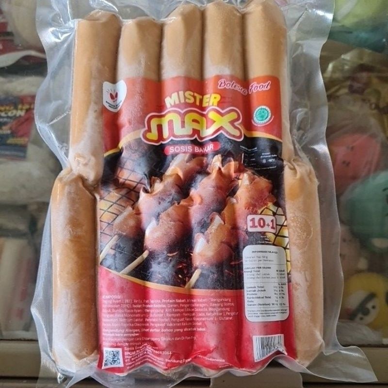 

Mister Max Sosis Bakar isi 11 berat 500gram