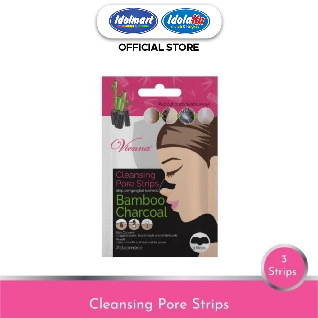 IDOLAKU Vienna Cleansing Pore Bamboo Charcoal Masker Komedo - Semarang