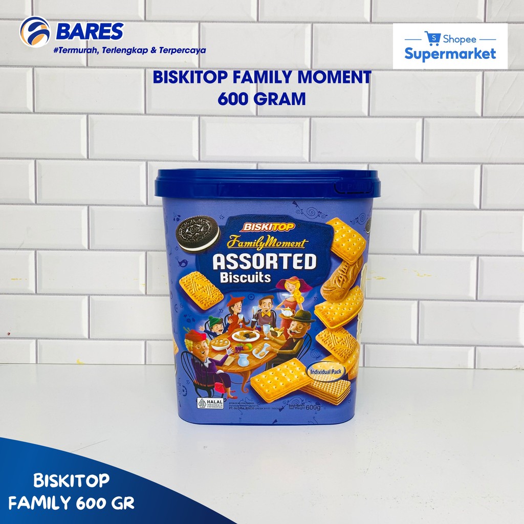 Biskitop Family Moment 600 Gram Assorted Biskuit | Biskuit lebaran | Biskuit Lebaran