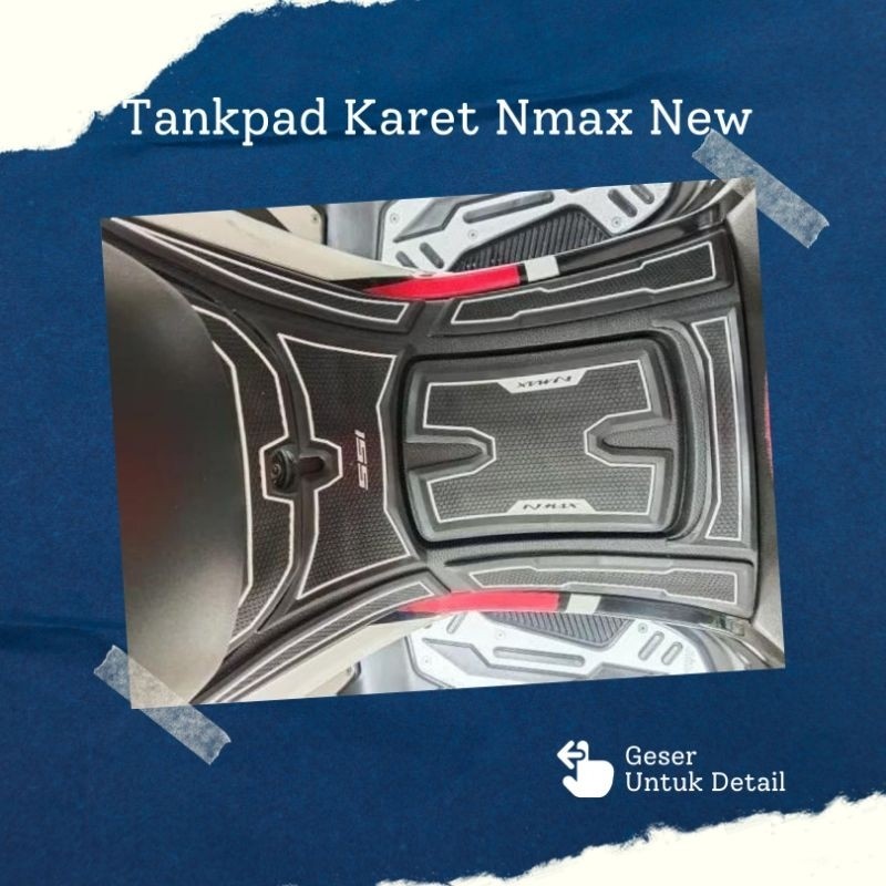 Stiker Tankpad Nmax New Full Karet Stiker Deckpad Karet Nmax New 2020 - 2023 aksesoris motor nmax ne