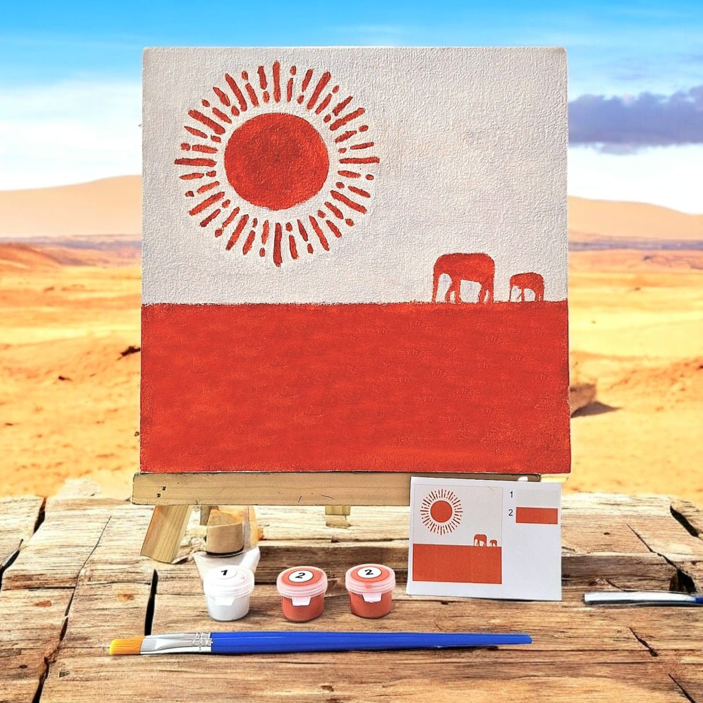 

DIY Paint By Numbers Kit 1 Set - African Elephants S - SFO Semarang Official