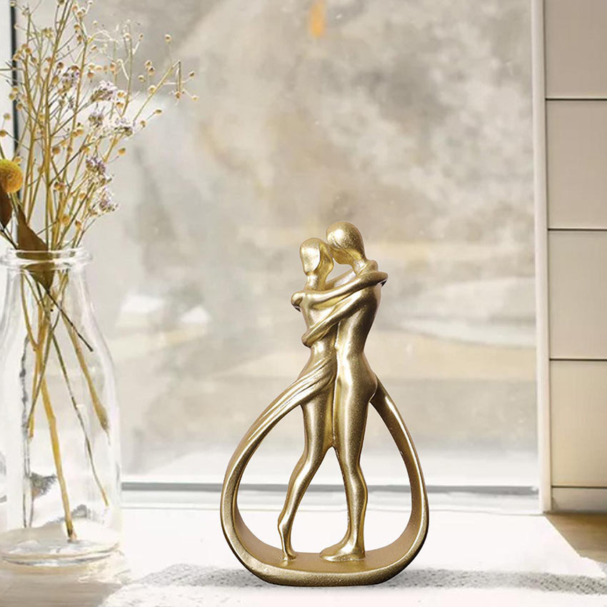 

WAGOMU - Seni Patung Ornamen Figur Seni Abstrak Yang Dipersonalisasi Resin Couple Figurine Crafts