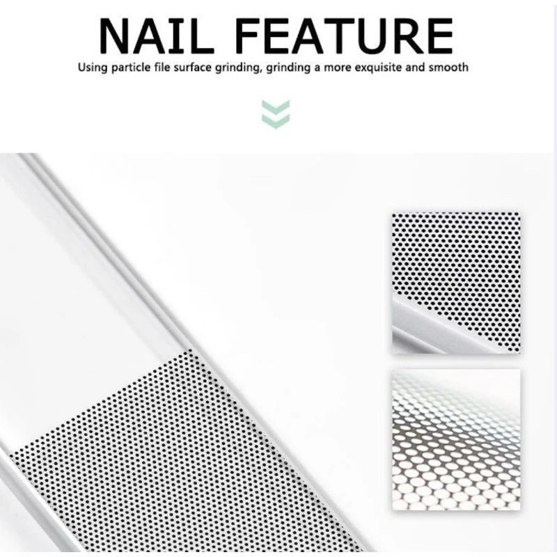 GRATIS BOX Girlsneed77 Kikir Kuku Kaca akrilik Nano Glass Bening Mengkilapkan Kuku Alat Kecantikan A