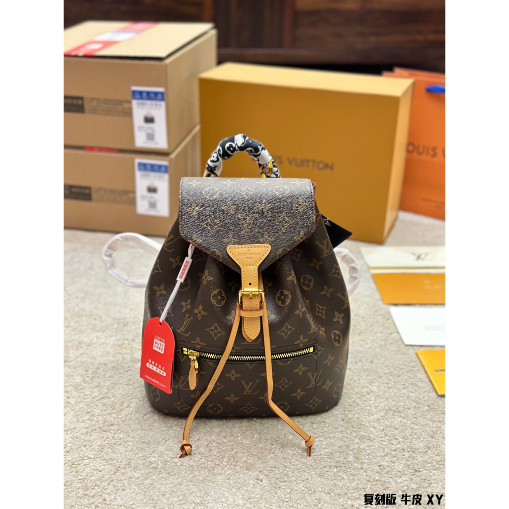 Original LV new presbyopia mini backpack Montsouris BB backpack