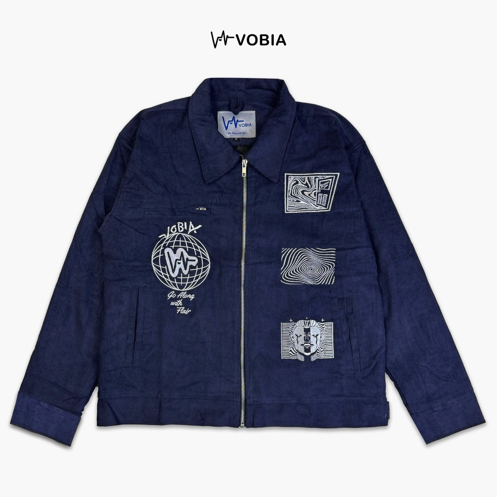 Vobia Work Jacket Boxy Corduroy - Scope Navy