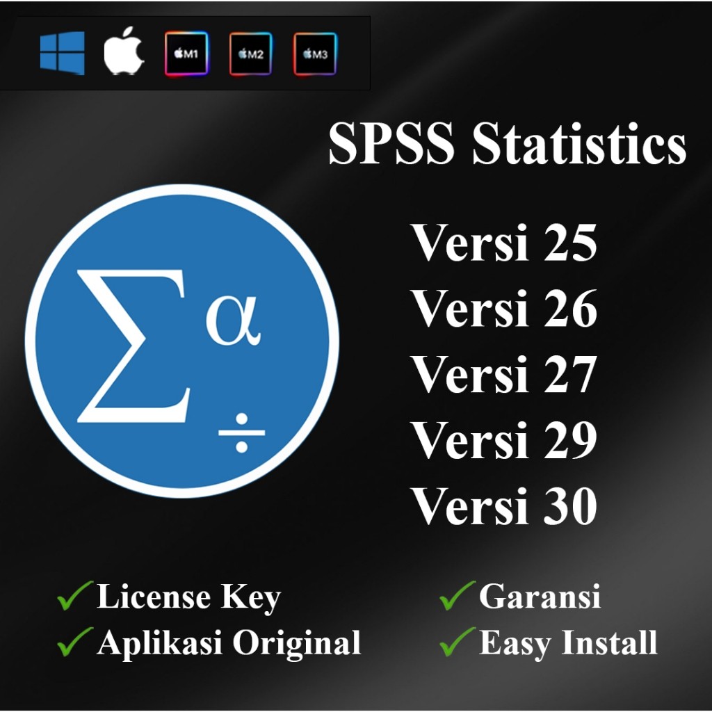 SPSS Statistik 30 / 29 / 27 / 26 / 25 Win - Mac - M1 - M2 - M3 SPSS Statistics / SPSS Statistic / ap