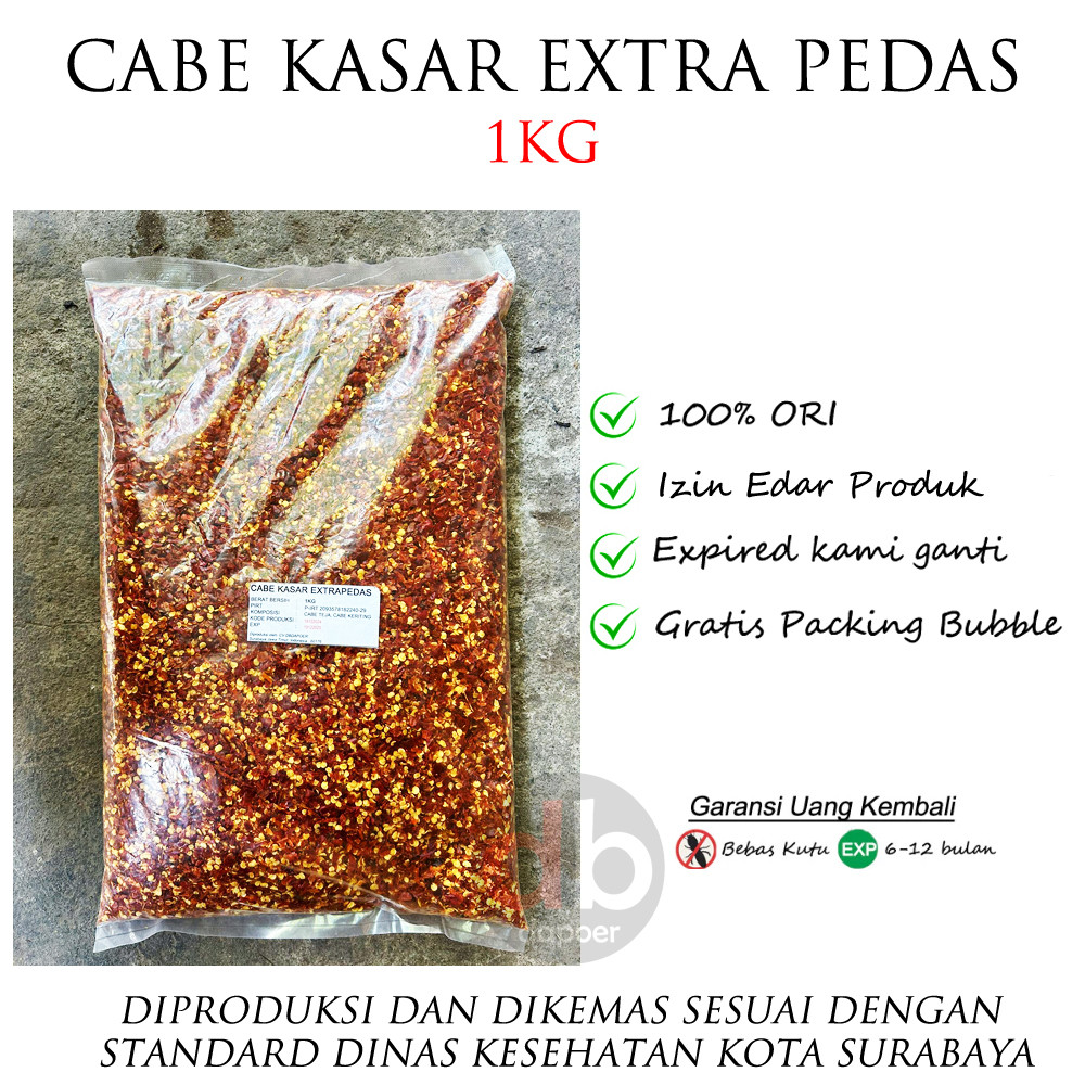 

Cabe Chili Flakes Extra Hot 1kg