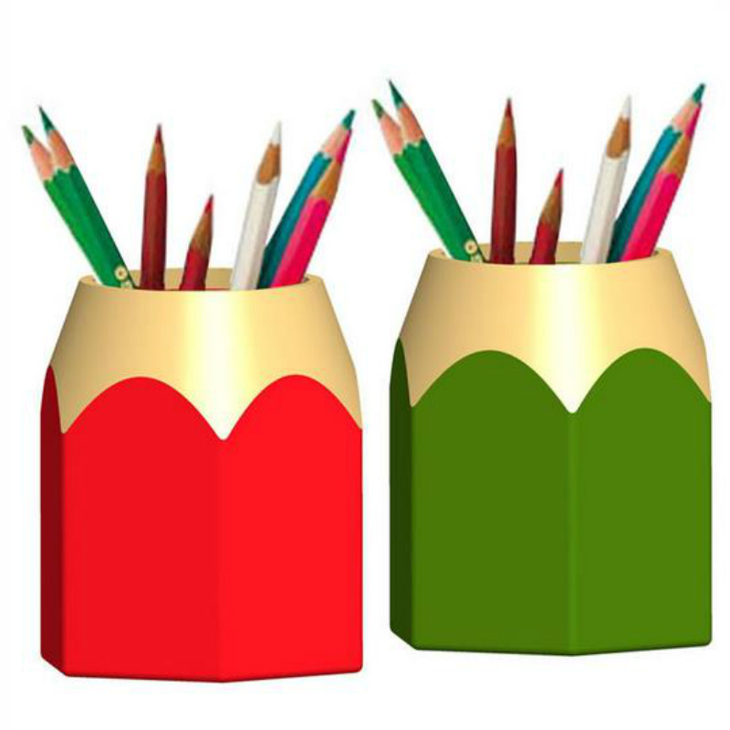 

Makeup Brush Holder Desk Stationery Container Modern Creative Pen Vase Pencil Pot Desktop Pen Holder