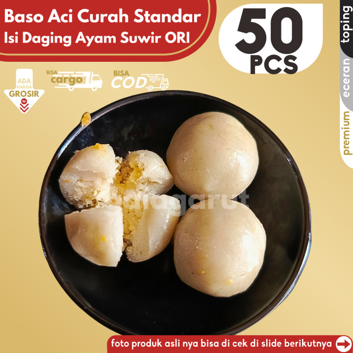 

Baso Aci CILOK STANDAR 50pcs PENTOL ISI AYAM SUWIR ORI by Gaiagarut