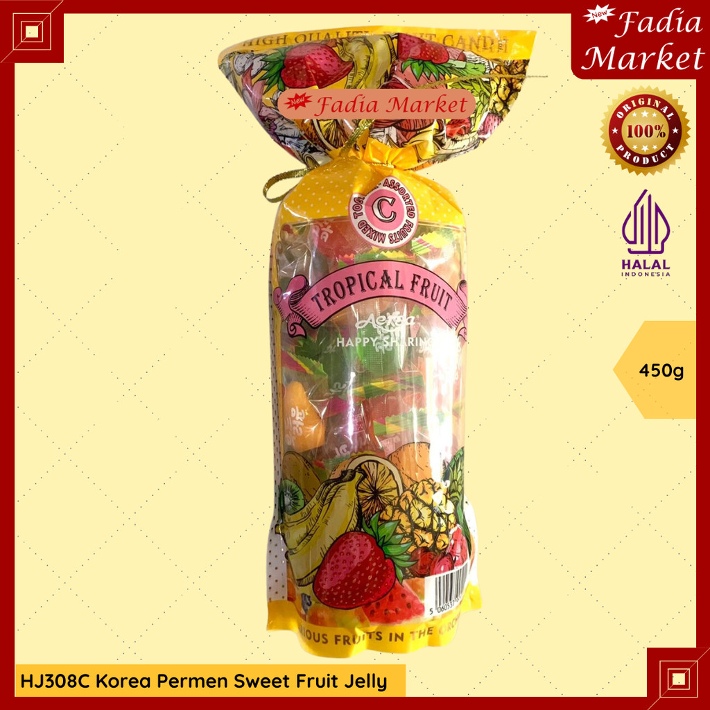 

PERMEN IMLEK SINCIA HJ308C Korea Sweet Fruit Jelly Buah Aneka Rasa 450g