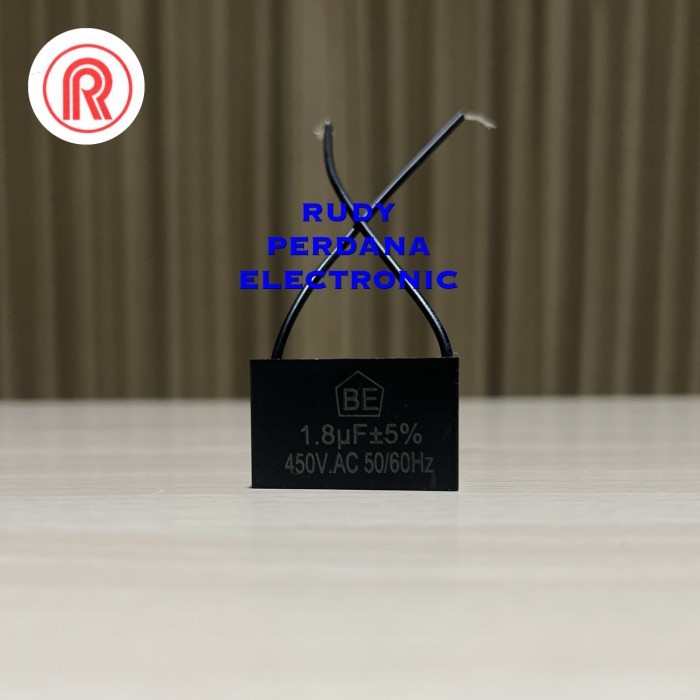 O99 KAPASITOR KOTAK KIPAS ANGIN POMPA AIR 1.8UF 450V 1.8 UF 450 VOLT CBB61