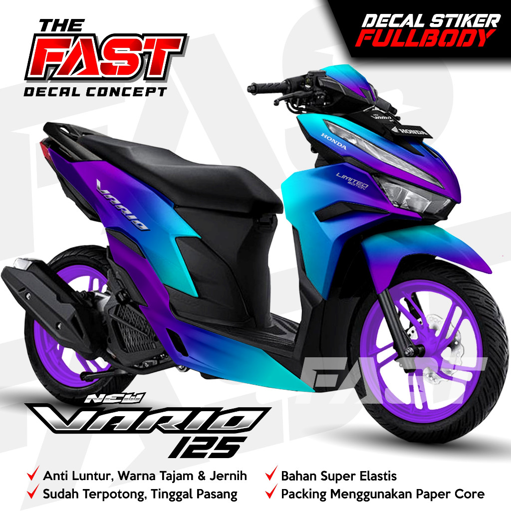 decal vario 125 new 2023 Bunglon Sticker decal striping fullbody honda  vario 125 new 2023 Bunglon -