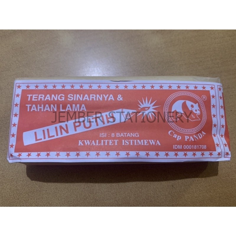 (8pcs) Lilin Putih Cap Panda / Lilin Mati Lampu Kecil