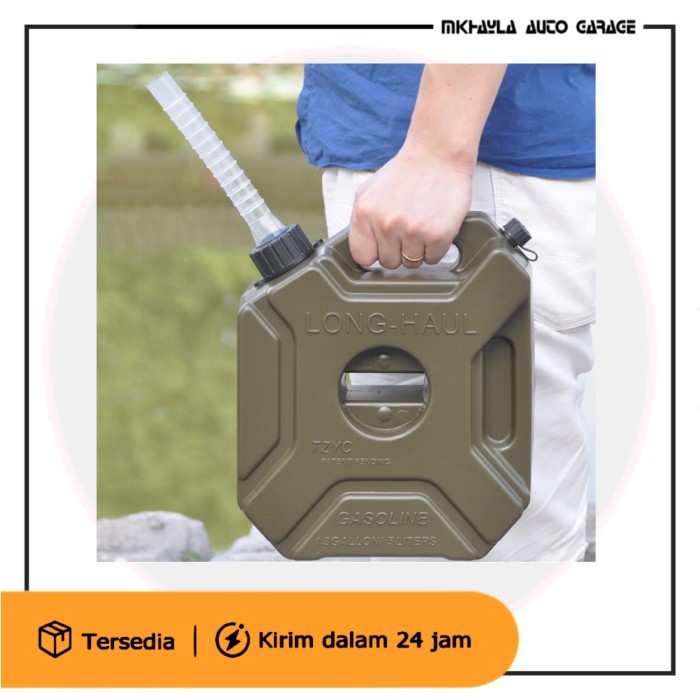 Jerigen Long Haul 5 Liter Hijau Jerigen Touring Jerigen Bensin - Tanpa Bracket BARU