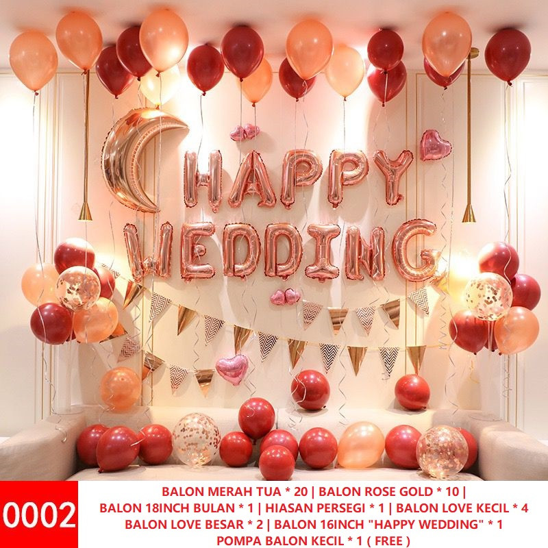 DEKORASI BALON WEDDING / NIKAHAN / SANGJIT