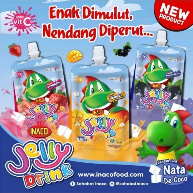 

INACO jelly drink 1pack isi 5 @120gr