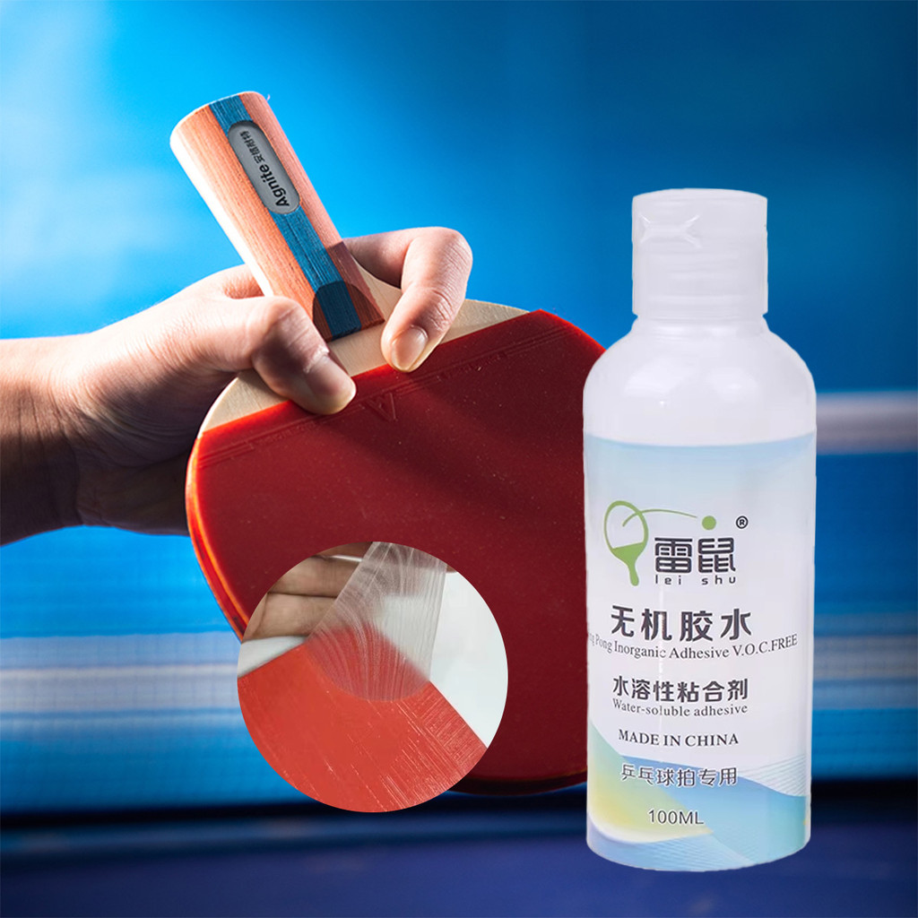 Lem Tenis Meja Lem cepat kering Kelarutan Air Lem Karet Bet Tenis Meja 100ML