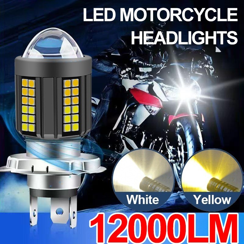 RB Lampu LED 360 Untuk Sepeda Motor Mini Lampu Mengemudi Lampu Sorot M5 T19 P15D H4 H6 Lampu Depan