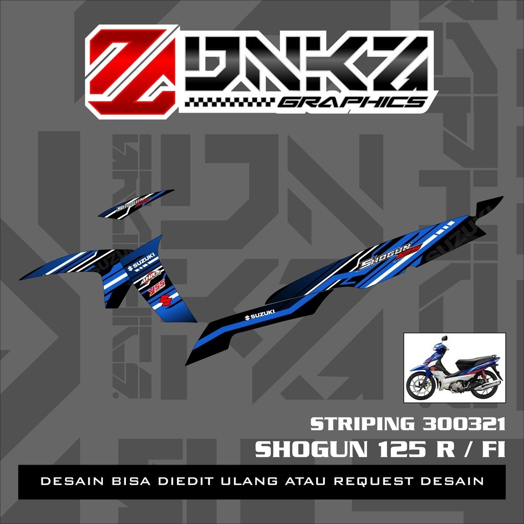 Stiker Shogun 125 R/FI Decal Striping Shogun 125 R/FI
