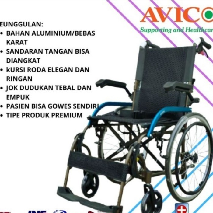 Kursi Roda Traveling Aluminium Avico Athena Terbaru