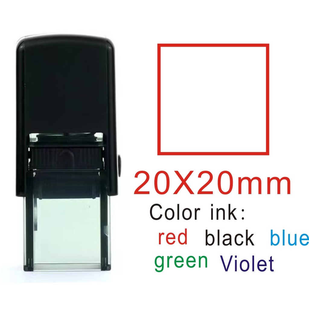 

Shiny new ink back stamp square engraved name stamp custom medical nurse name stamp signature stamp back ink press stamp