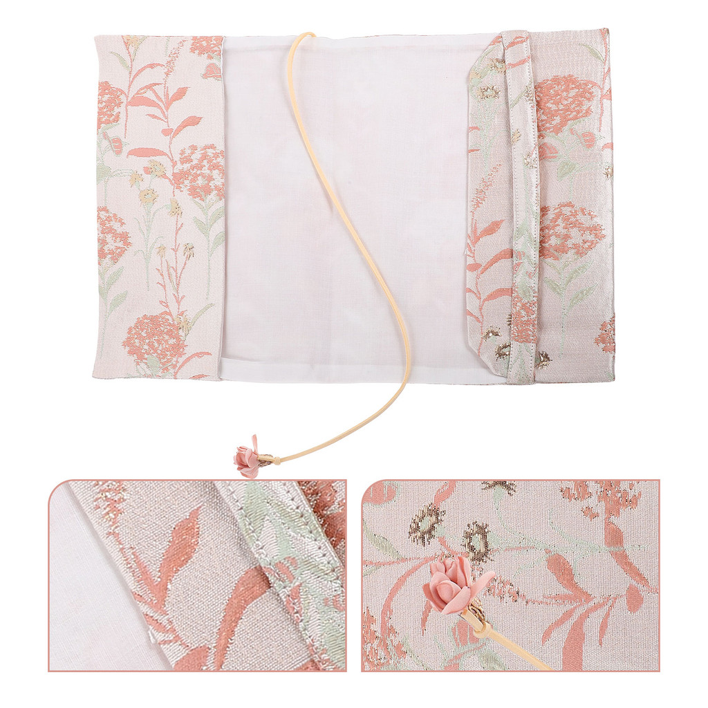 

Fabric Book Cover Vinyl Wrap Sleeve Holder Clear Note Cloth Ornamental Decor delion