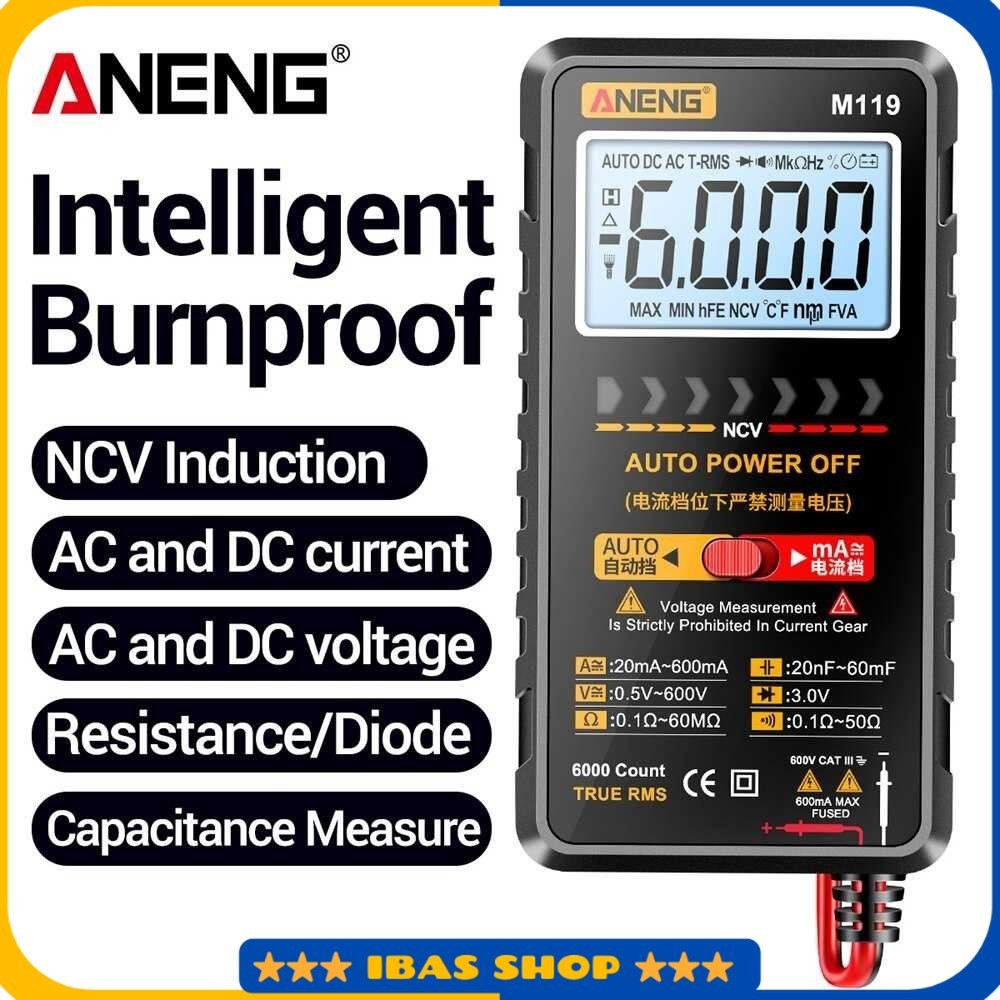 ANENG Digital Multimeter Multitester Voltage Tester with NCV Sensing - M119