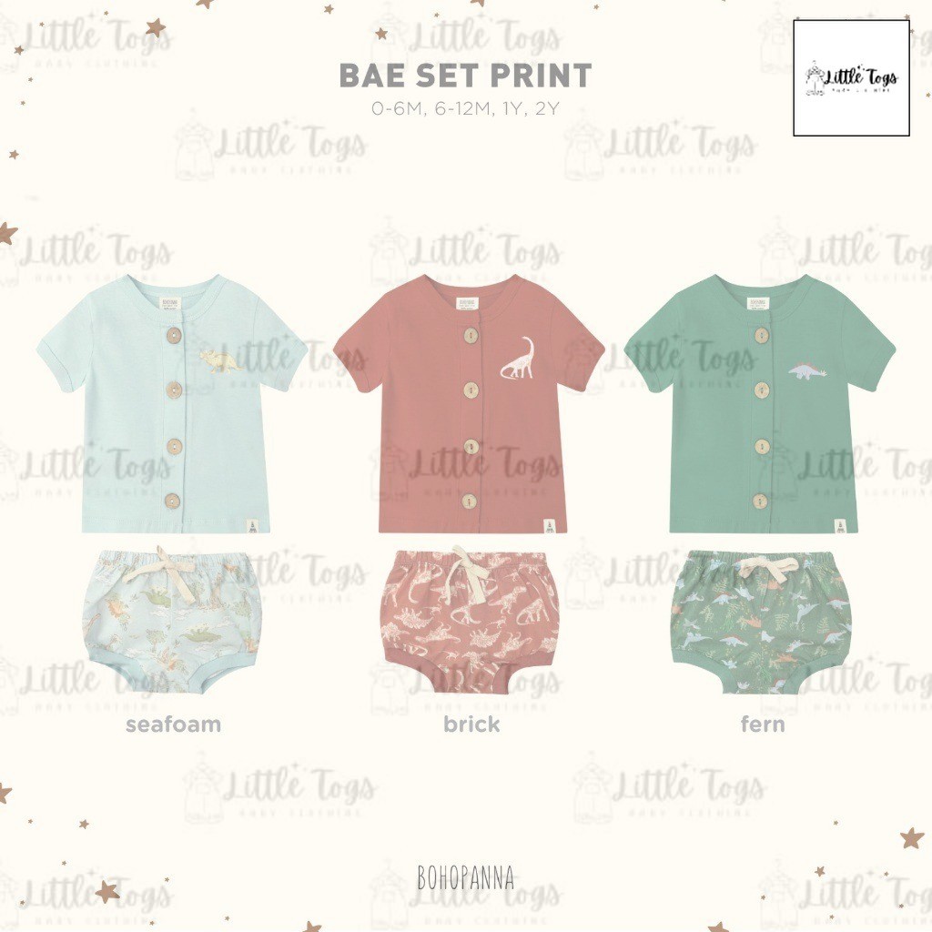 🩷 LITTLE TOGS 🩷 BOHOPANNA - Bae Set - Setelan Baju Bayi