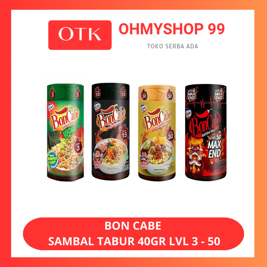 

Kobe BonCabe Sambal Tabur Rasa Original 40gr