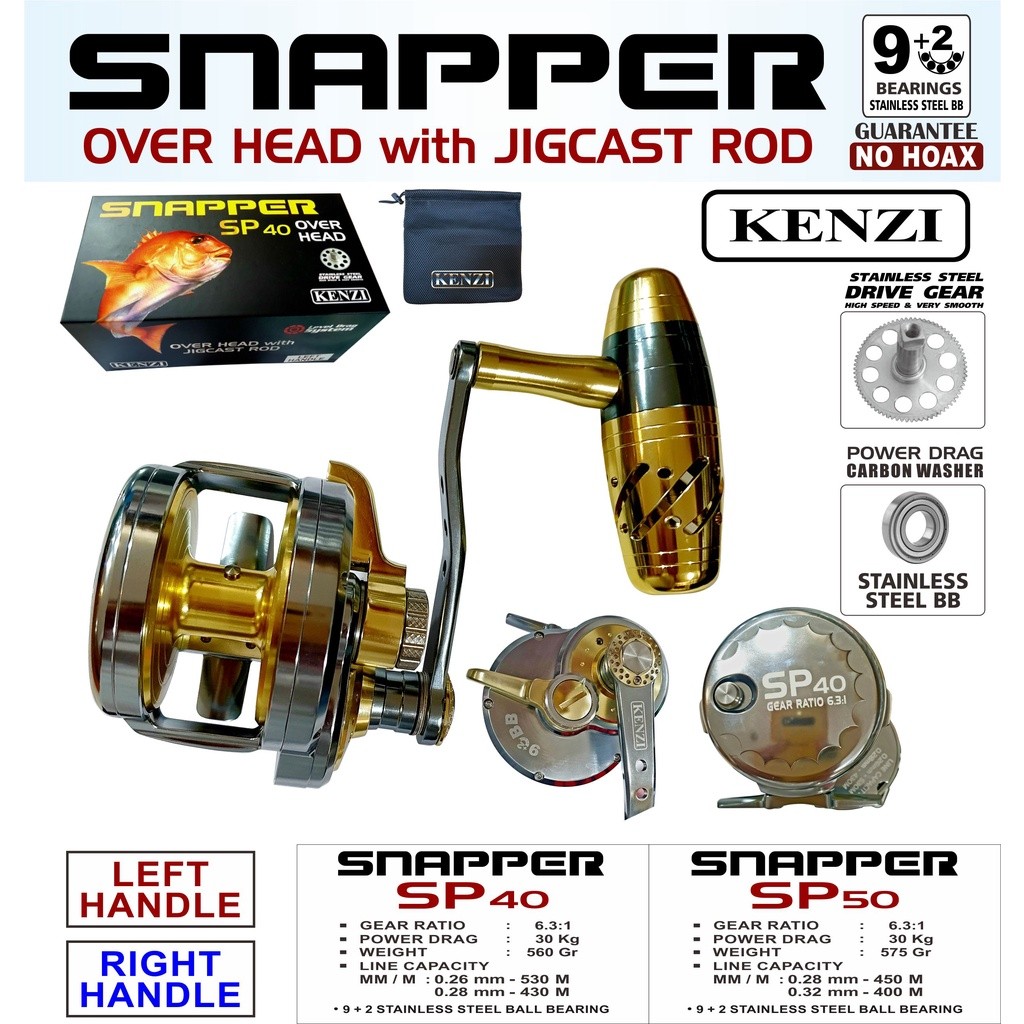 KENZI SNAPPER SP40 SP50 OVERHEAD OH - Reel Pancing