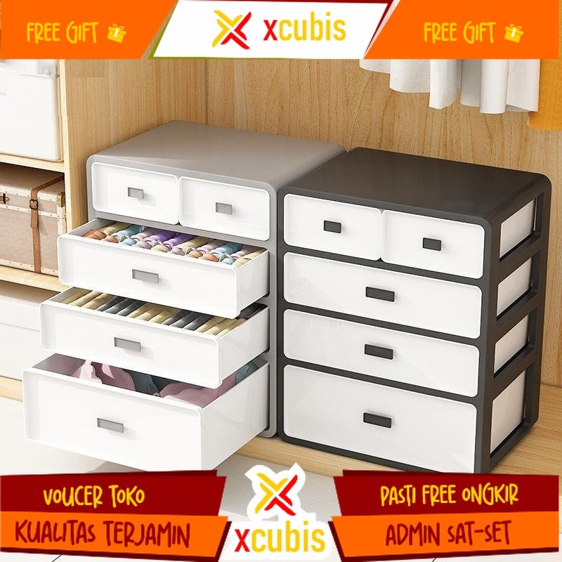 Rak Laci Serbaguna Pakaian Underwear Storage Box Kotak Penyimpanan Pakaian Dalam HLB401
