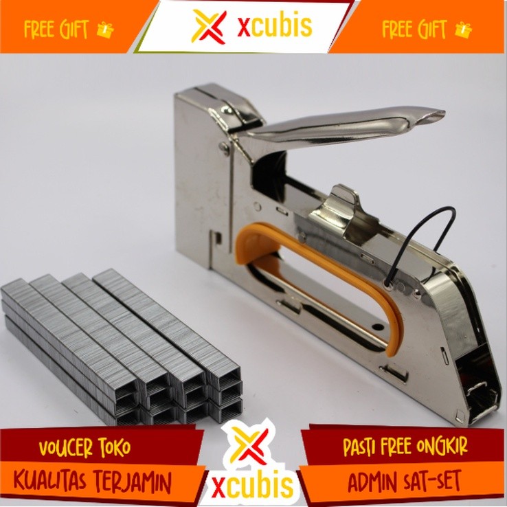 

Stapler Tembak Staples Gun Cekrekan Gun Tacker