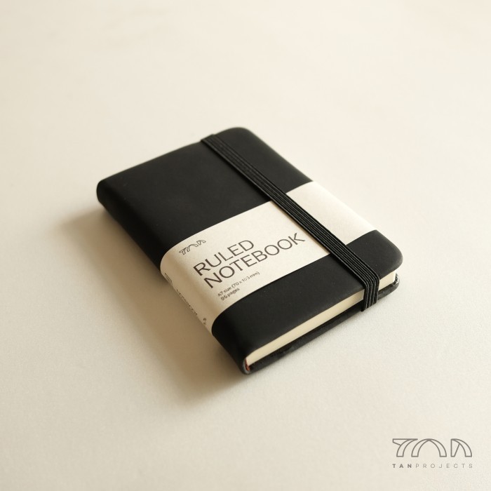 

Aksesories Terlaris~ Ruled Notebook Pocket Size A7 uk 7.5 x 11 cm - Black