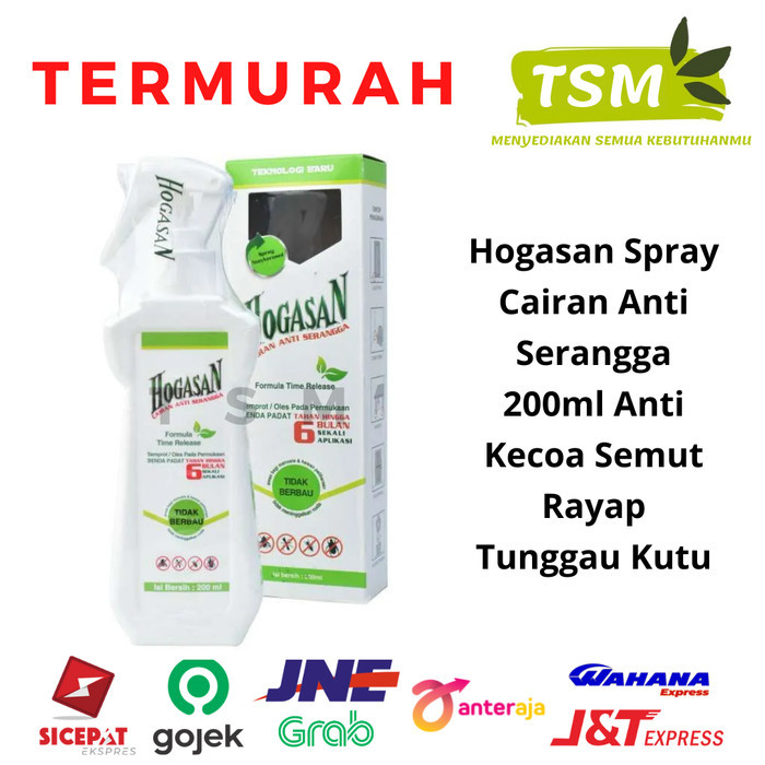 Hogasan Spray Cairan Anti Serangga 200ml Anti Kecoa Semut Rayap Tungau