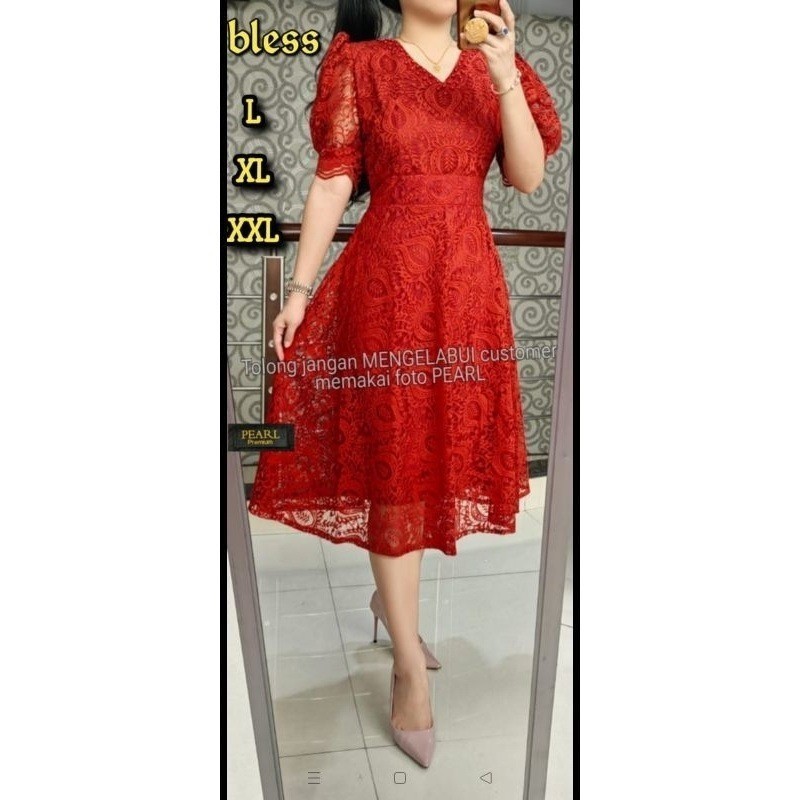 DW  DRES SEMI PRANCIS V/BAJU PESTA BATAK MUTIARA KALUNG