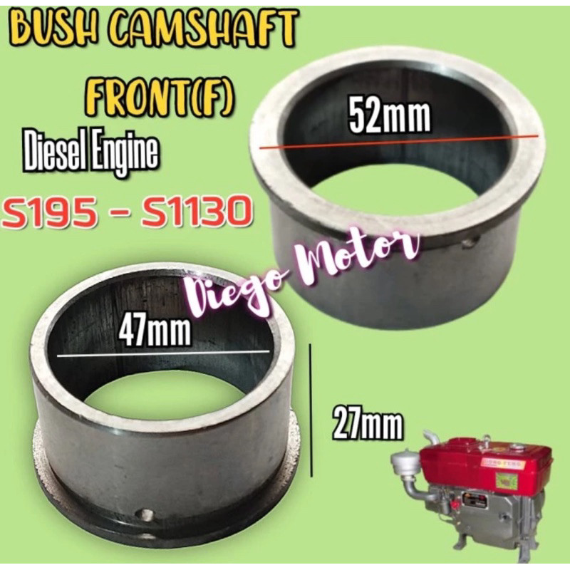 

S195 Bush cam shaft Model Front Bos as noken as klep mesin diesel pengerak S1100 S1110 S1115 Zs1125 Zs1130 amplas