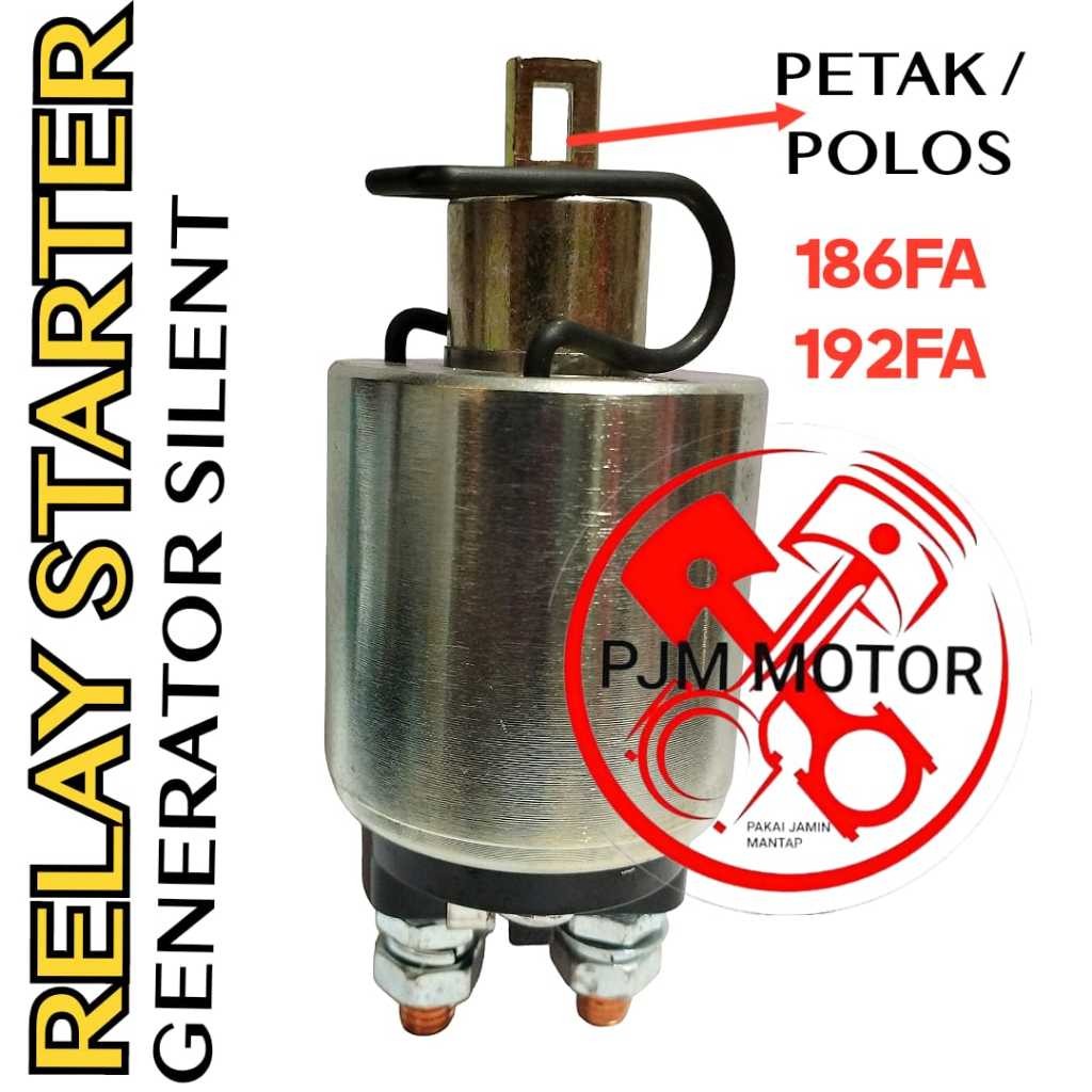 

186F Relay dinamo starter Bandit bendit starting mesin genset kipor kama silent yanmar 192 186 L90 Kde6500 daito KDE6700 188FA amplas