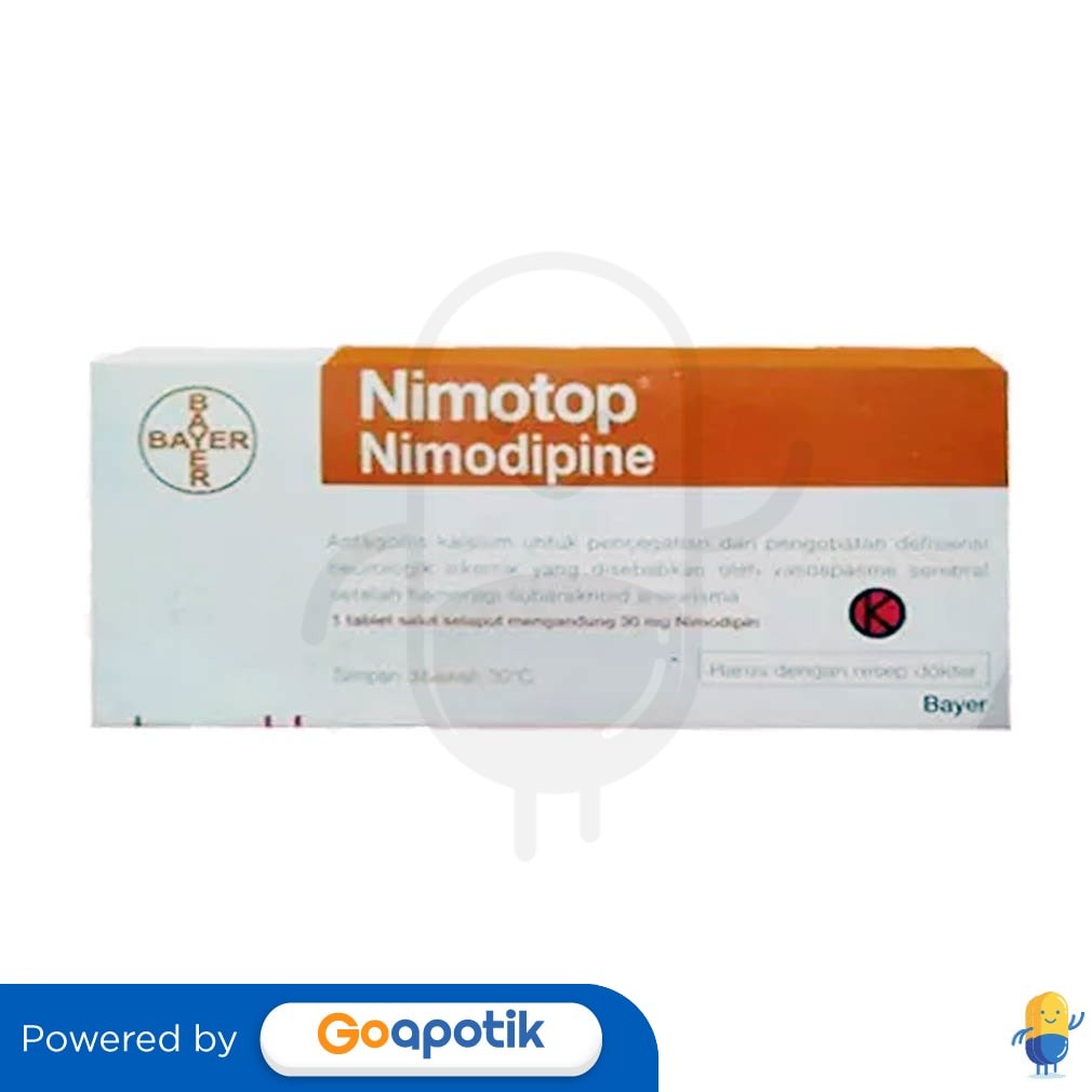 Nimotop 30 Mg Box 50 Tablet