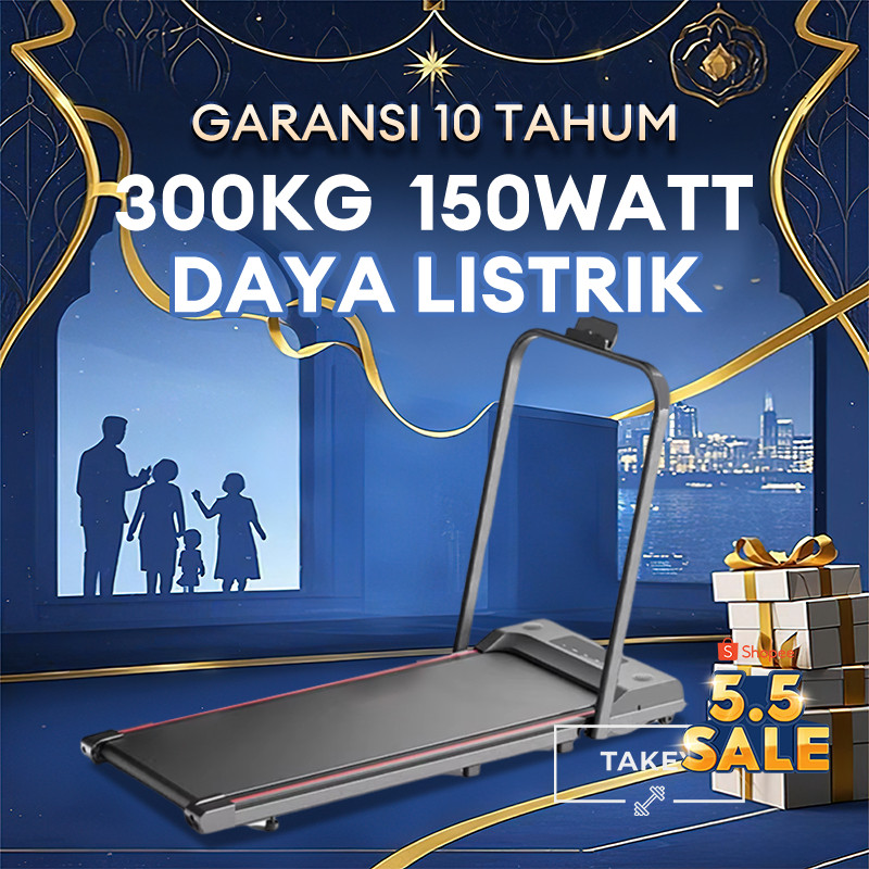 【TAKEY】Treadmill Elektrik treadmill lipat treadmill portable Walking Pad Running Pad