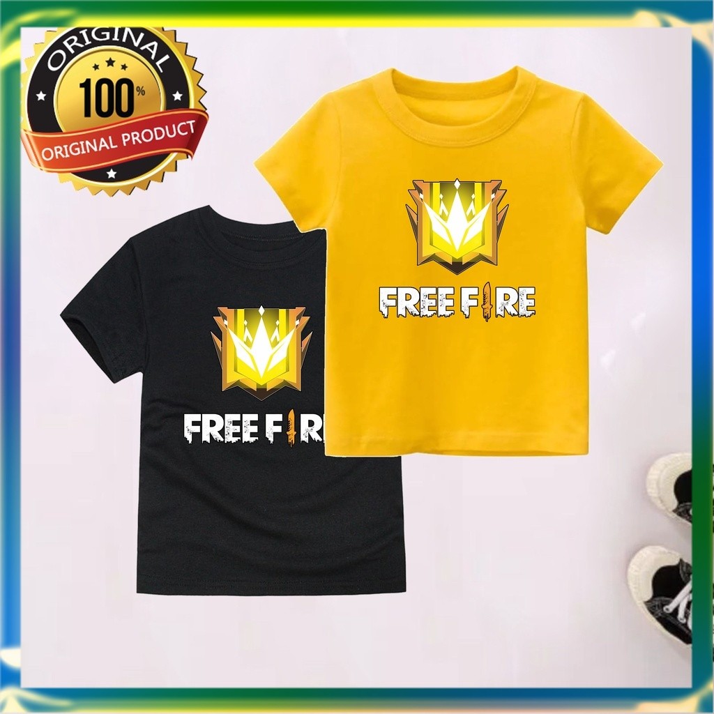 SM - Kaos Anak FF Motif Grand Master Baju Anak Free Fire Laki Laki Dan Perempuan Fashion Kids 28 A6