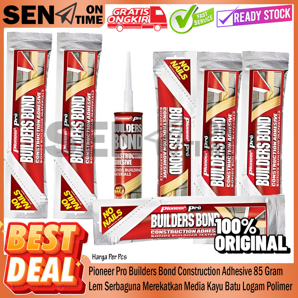 Pioneer Pro Building Bond Kualitas Tinggi Daya Rekat Kuat Permukaan Basah Beton Kaca Logam Kayu Kuse