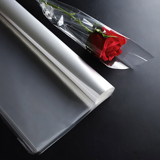 

1Pack Plastik Buket Bunga Transparan Lembaran Besar Panjang Plastic Parcel Bening Polos Wrapping