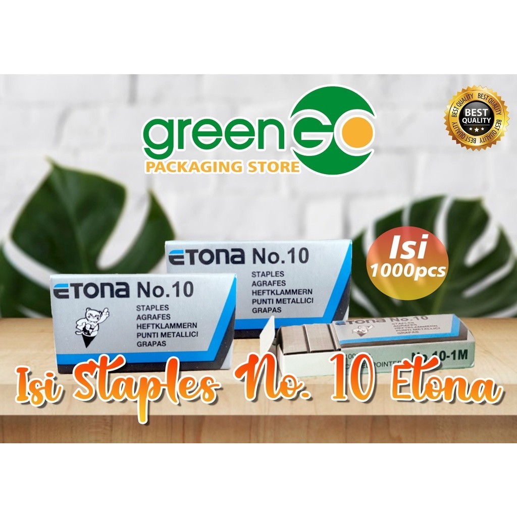 

[MS] ISI STAPLES NO 10 ETONA ISI 1000PCS ISI STAPLER HEKTER REFILL STAPLES