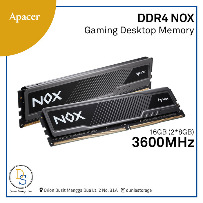 APACER NOX 16GB (2X8GB) DDR4 3600 MHz