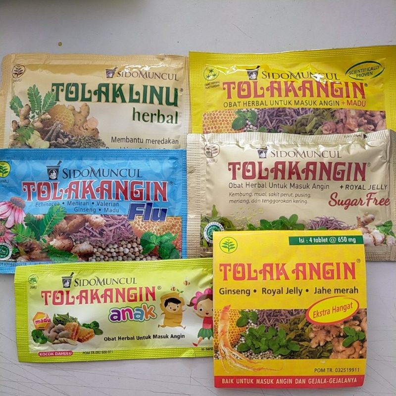 

1 sachet Tolak Angin /tolakangin Cair |Linu | Herbal |Anak | Madu Flu Masuk Angin Sido Muncul Sachet