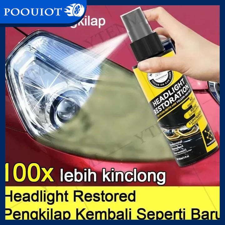 Headlight Restored / Pengkilap Mika Lampu / Headlamp Polish/Pembersih Kaca Lampu Mobil Kusam / Headl
