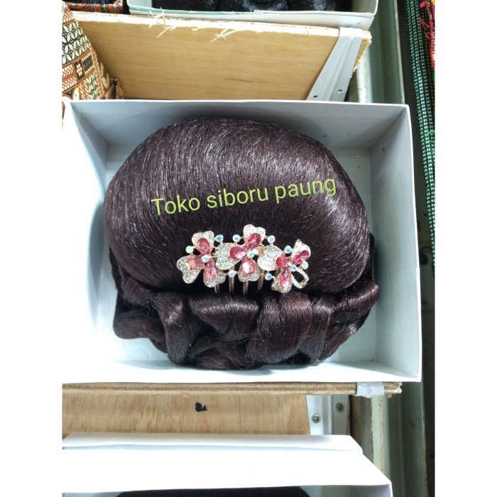 sanggul Batak merah + tusuknya