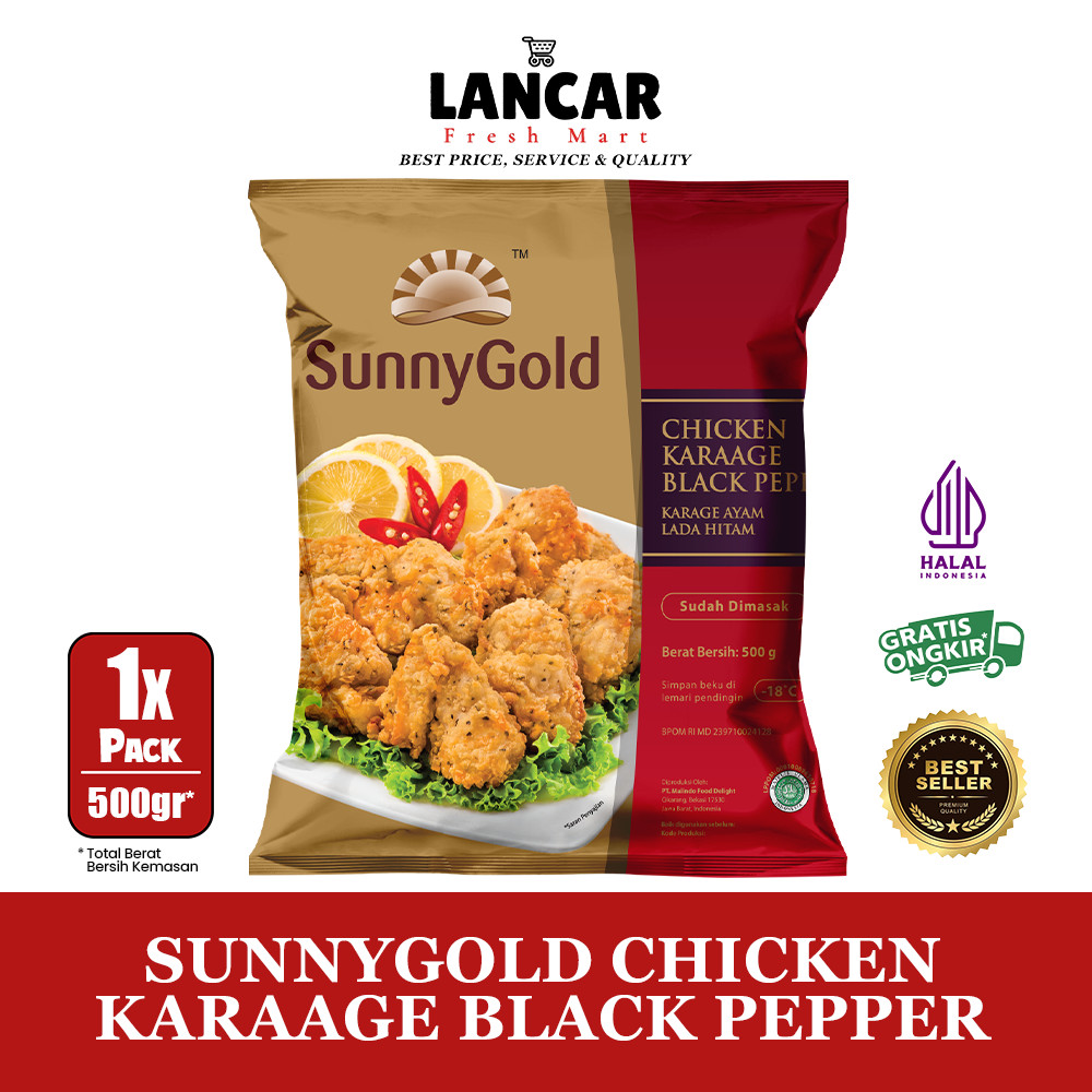 

SUNNYGOLD CHICKEN KARAGE BLACK PEPPER 500GR