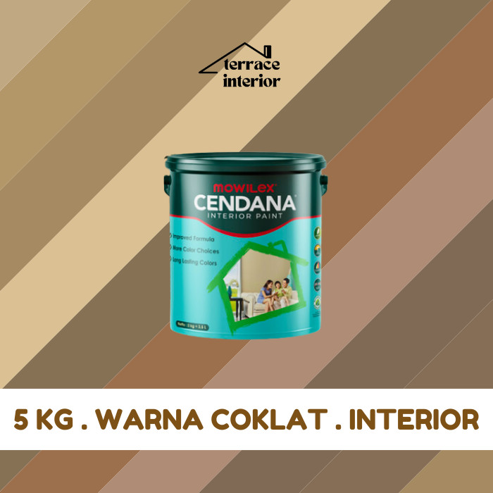 Cat Tembok Mowilex Cendana Interior Warna Coklat 5 kg